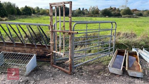 2 X 8' CATTLE HURDLES & FRONT GATE