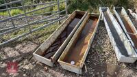 2 X 7' HOOK-ON CATTLE TROUGHS - 2