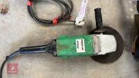 HITACHI 8" GRINDER (240V GWO) & 4.5" GRINDER (18V S/R) - 3