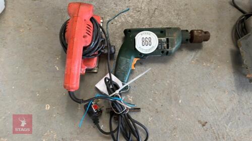 BOSCH 240 DRILL & B&D SANDER