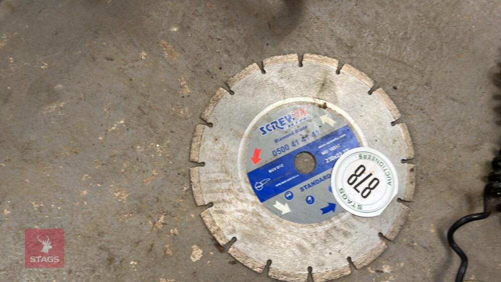 DIAMOND CUTTING BLADE NEW 9"