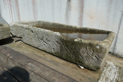 1 OBLONG STONE TROUGH