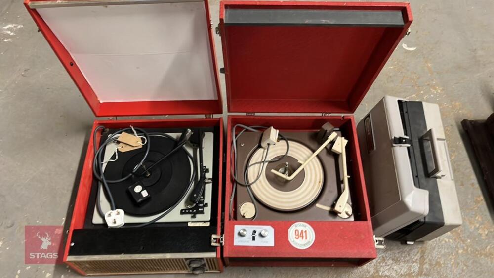 3 RECORD PLAYERS