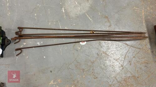 6 PIG IRON SAFETY FENCE STAKES