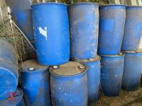 10X 200 LITRE BLUE DRUMS