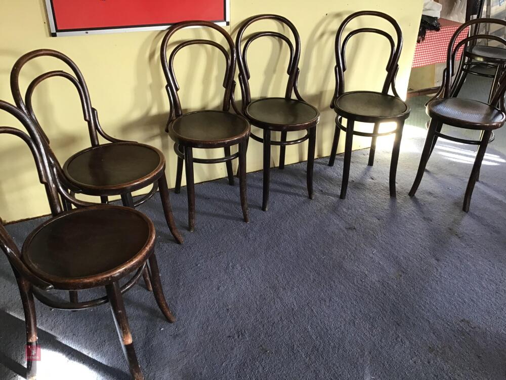 6X BENTWOOD STYLE STURDY CHAIRS