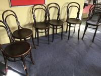 6X BENTWOOD STYLE STURDY CHAIRS