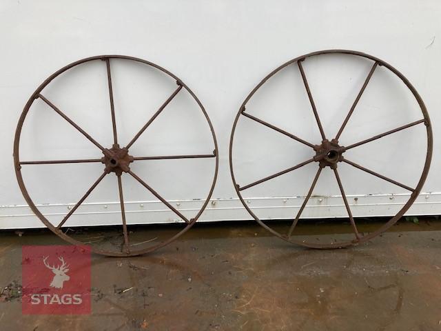 2 x 4' IRON WHEELS