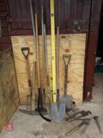 ASSORTED FARMING TOOLS