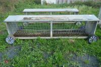 IAE MOBILE 8' SHEEP HAY FEEDER - 3