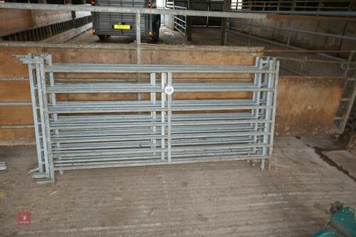 6 6' GALVANISED SHEEP HURDLES