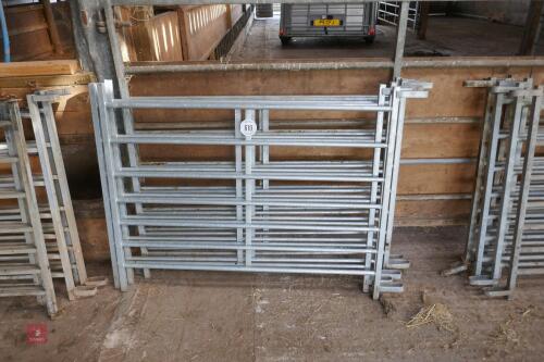 5 4' GALVANISED SHEEP HURDLES