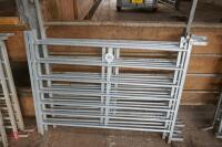 5 4' GALVANISED SHEEP HURDLES - 3