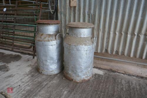 2 X AMBROSIA LTD MILK CHURNS