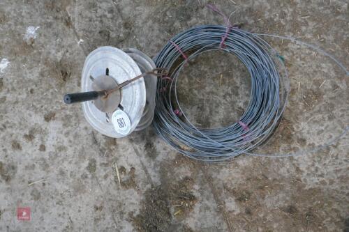 ROLL OF STEEL WIRE + REEL