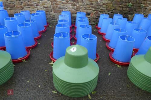 10 MINOLA FEEDERS WITH RAIN HATS