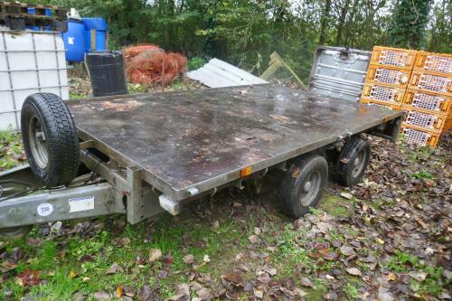 IFOR WILLIAMS LT105 G FLAT BED TRAILER