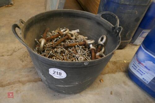 TRUG FULL OF TEX SCREWS ETC