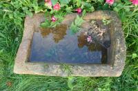 2 X STONE PLANTERS/ TROUGHS - 2