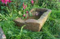 2 X STONE PLANTERS/ TROUGHS - 4