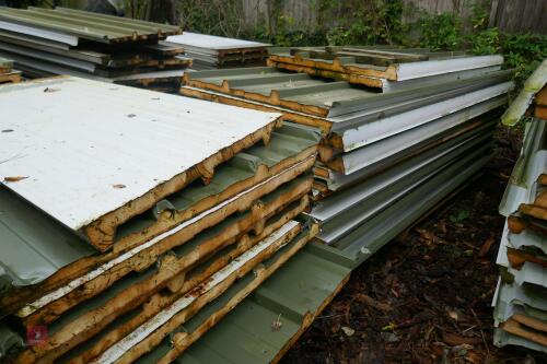 QUANTITY OF SHED INSULATED ROOF SHEETS