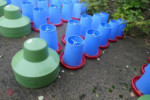 10 MINOLA FEEDERS WITH RAIN HATS