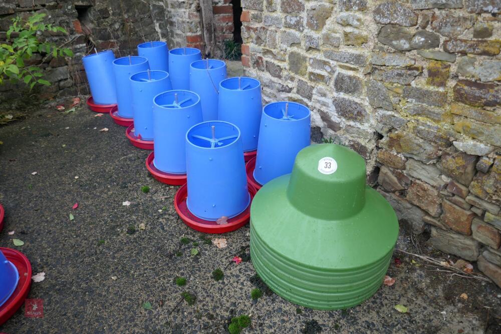 10 MINOLA FEEDERS WITH RAIN HATS