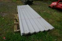 36 SHEETS OF USED TIN ROOFING SHEETS