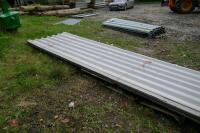 36 SHEETS OF USED TIN ROOFING SHEETS - 8