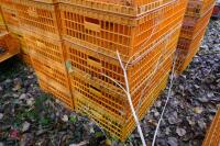 10 PLASTIC POULTRY/GAMEBIRD CRATES - 3