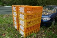 10 PLASTIC POULTRY/GAMEBIRD CRATES - 4