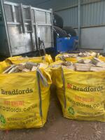 2x DUMPY BAGS OF SPILT LOGS - 2