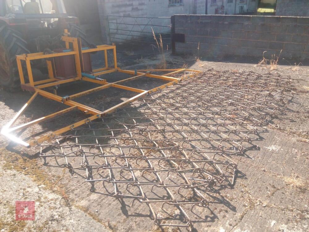 16FT MOUNTED CHAIN HARROWS