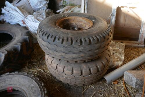 2 X AGRI TRAILER TYRES