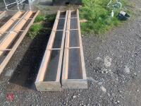 2 9' GALVANISED GROUND FEED TROUGHS - 8