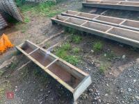 6'' GALVANISED GROUND FEED TROUGHS - 3