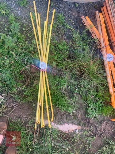 8 YELLOW FLEXINET STAKES