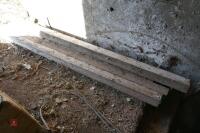 5 LENGTHS OF 5.5" X 4" TIMBER