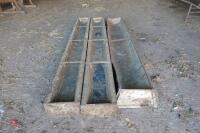 3 X 9FT FEED TROUGHS - 4