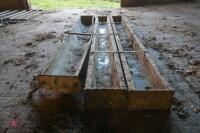 3 X 9FT FEED TROUGHS - 5