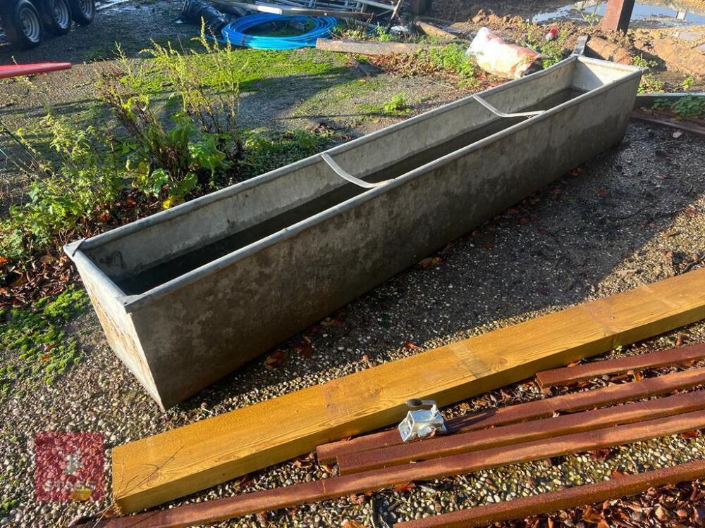 11' x 1.5' GALVANISED WATER TROUGH