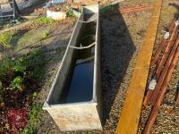 11' x 1.5' GALVANISED WATER TROUGH - 2