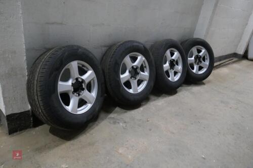 4 17" ALLOY ALL TERRAIN WHEELS