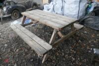 WOODEN GARDEN BENCH