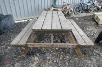 WOODEN GARDEN BENCH - 4