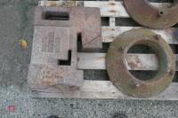 3 X IH FRONT WEIGHTS + WHEEL WEIGHTS