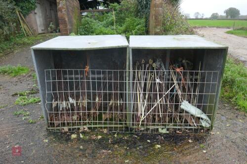 2 X GALVANISED WATER/ HEADER TANKS