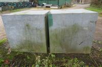 2 X GALVANISED WATER/ HEADER TANKS - 3