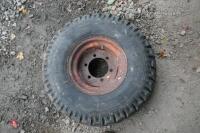 1 X 12.5/80- 15.3 WHEEL & TYRE