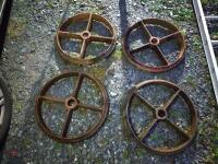 4 CAST WHEELS